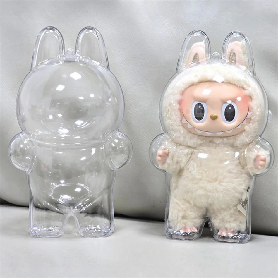 LABUBU V1 V2 Sit Party Transparent Protective Shell Doll Clothes Outfit Doll Accessories